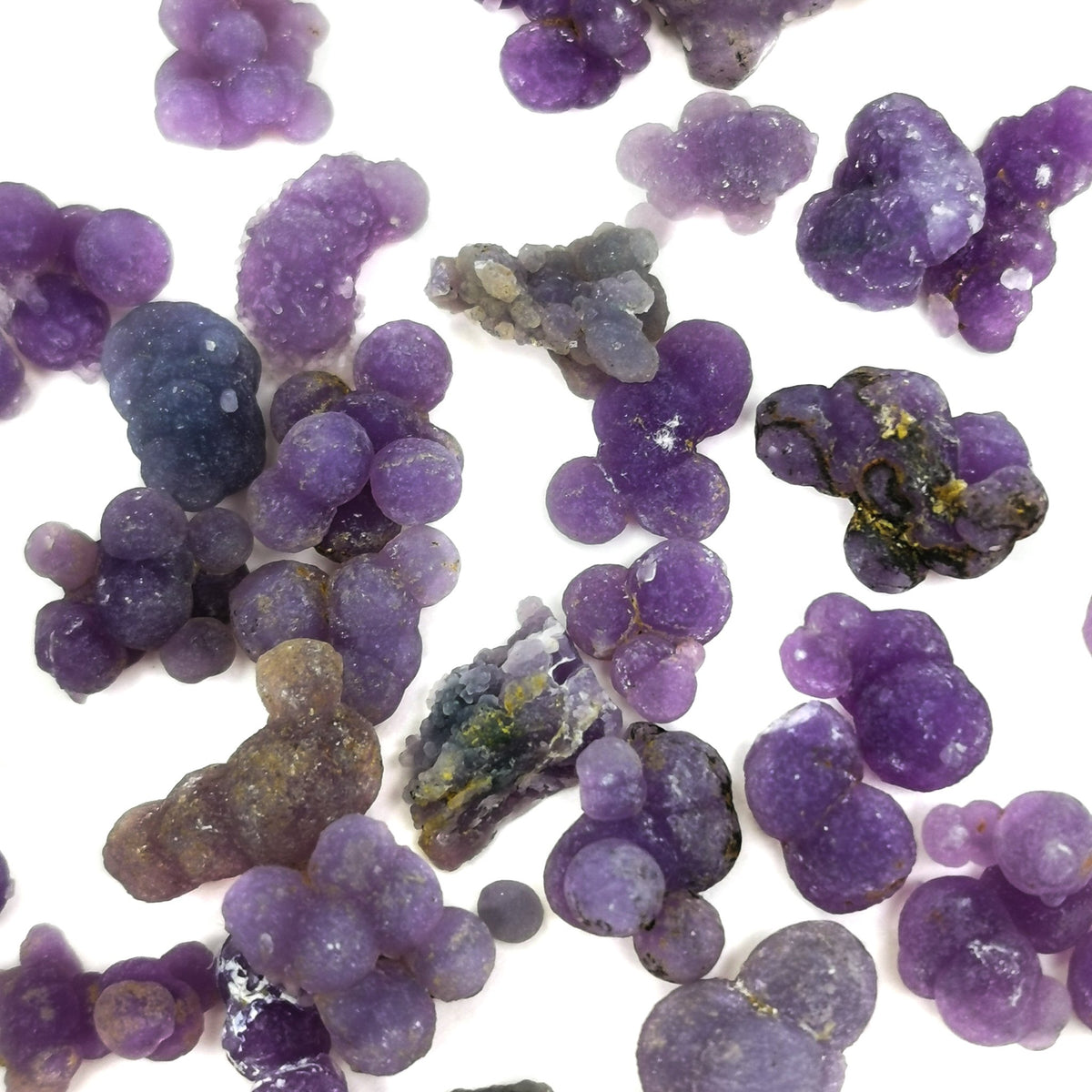 Grape Agate specimen, a variety of chalcedony.