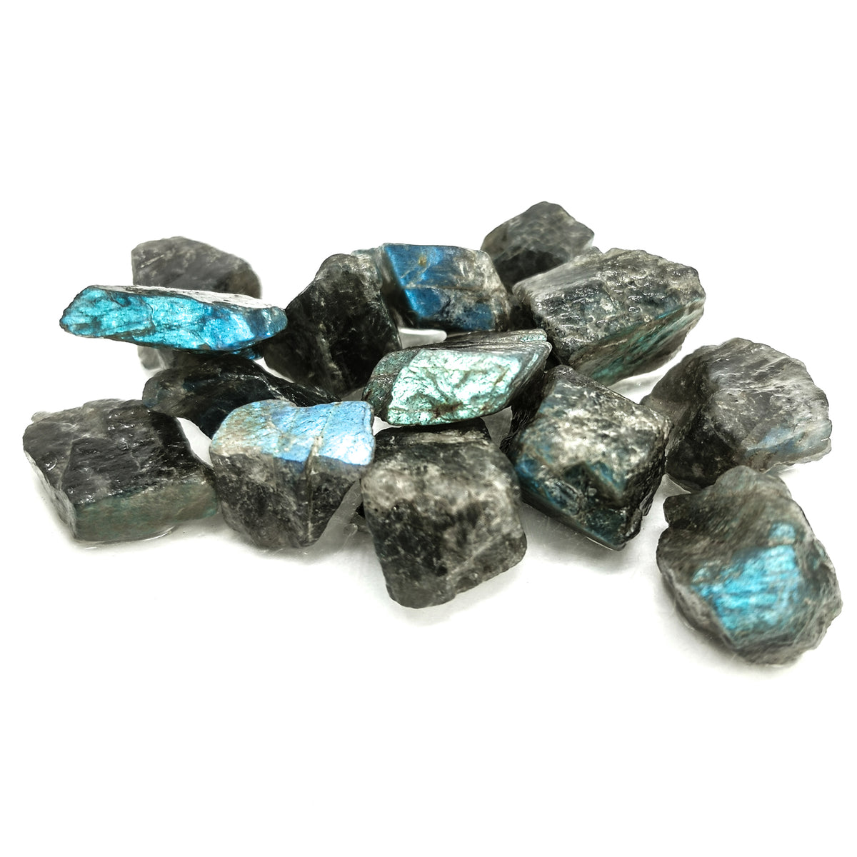 Labradorite Crystals rough, a feldspar, from Madagascar.