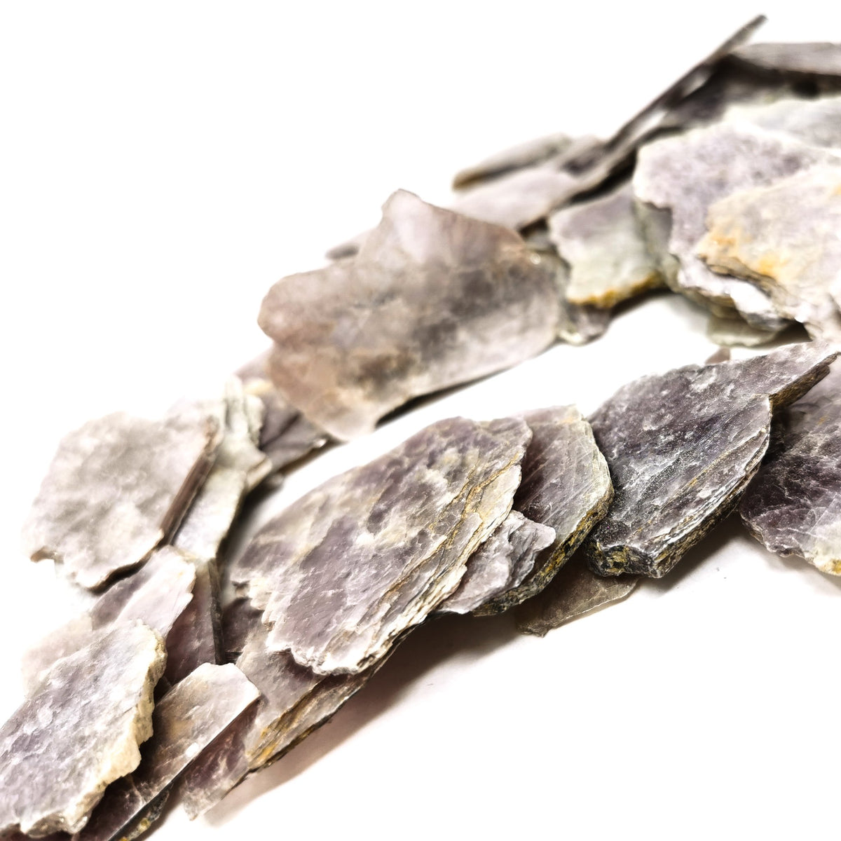 Lepidolite sheet specimen from Brazil – arc of sheets