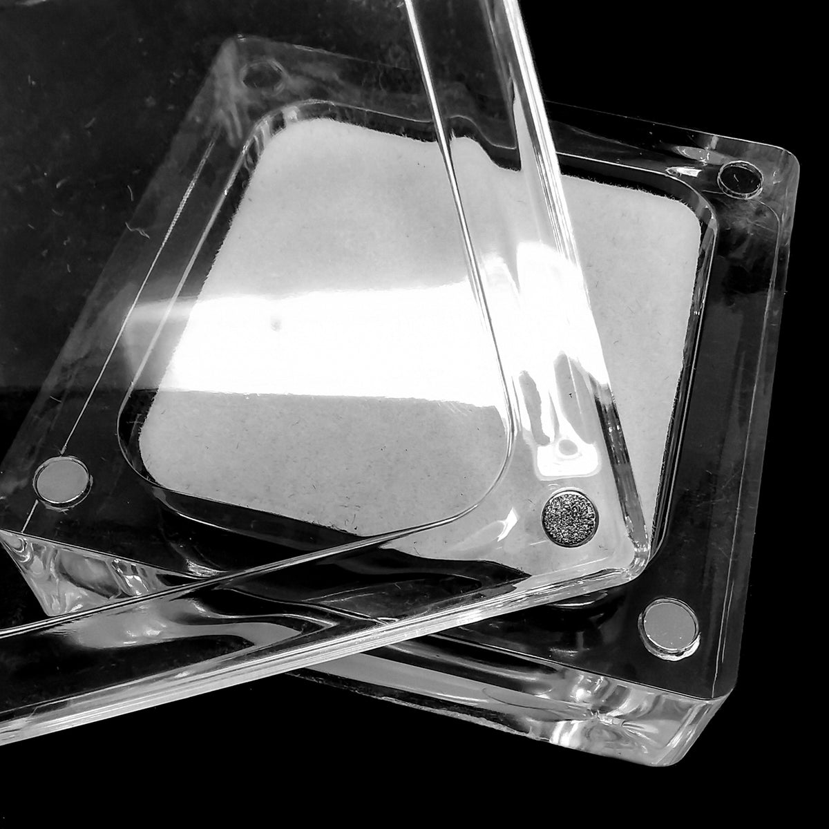 Magnetic Acrylic display case.