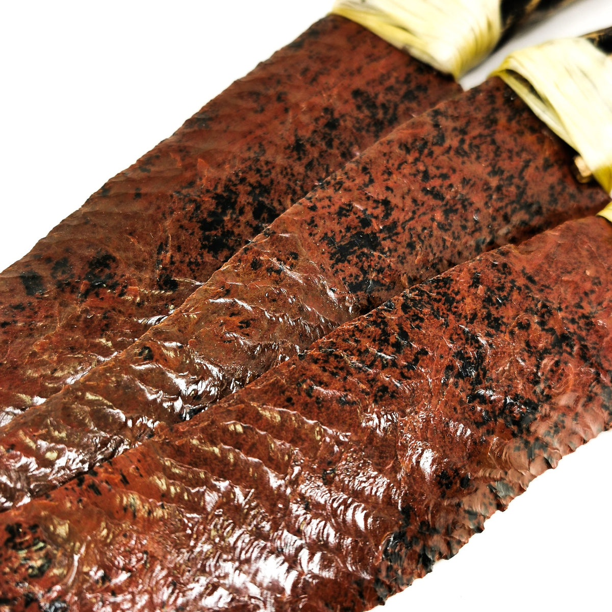 Mahogany Obsidian cactus knife, a volcanic glass, from Mexico.