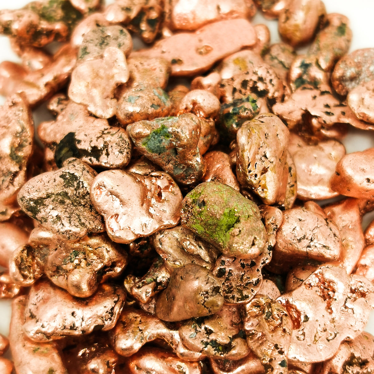 Michigan Native Copper Nugget tumble from Michigan, USA.