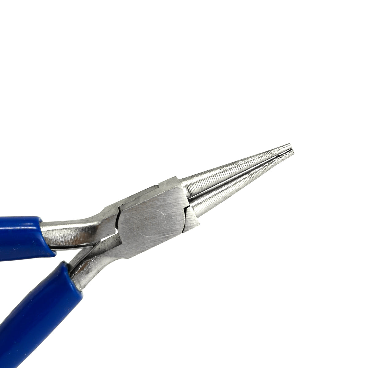 Round Needle Nose pliers, made of steel.