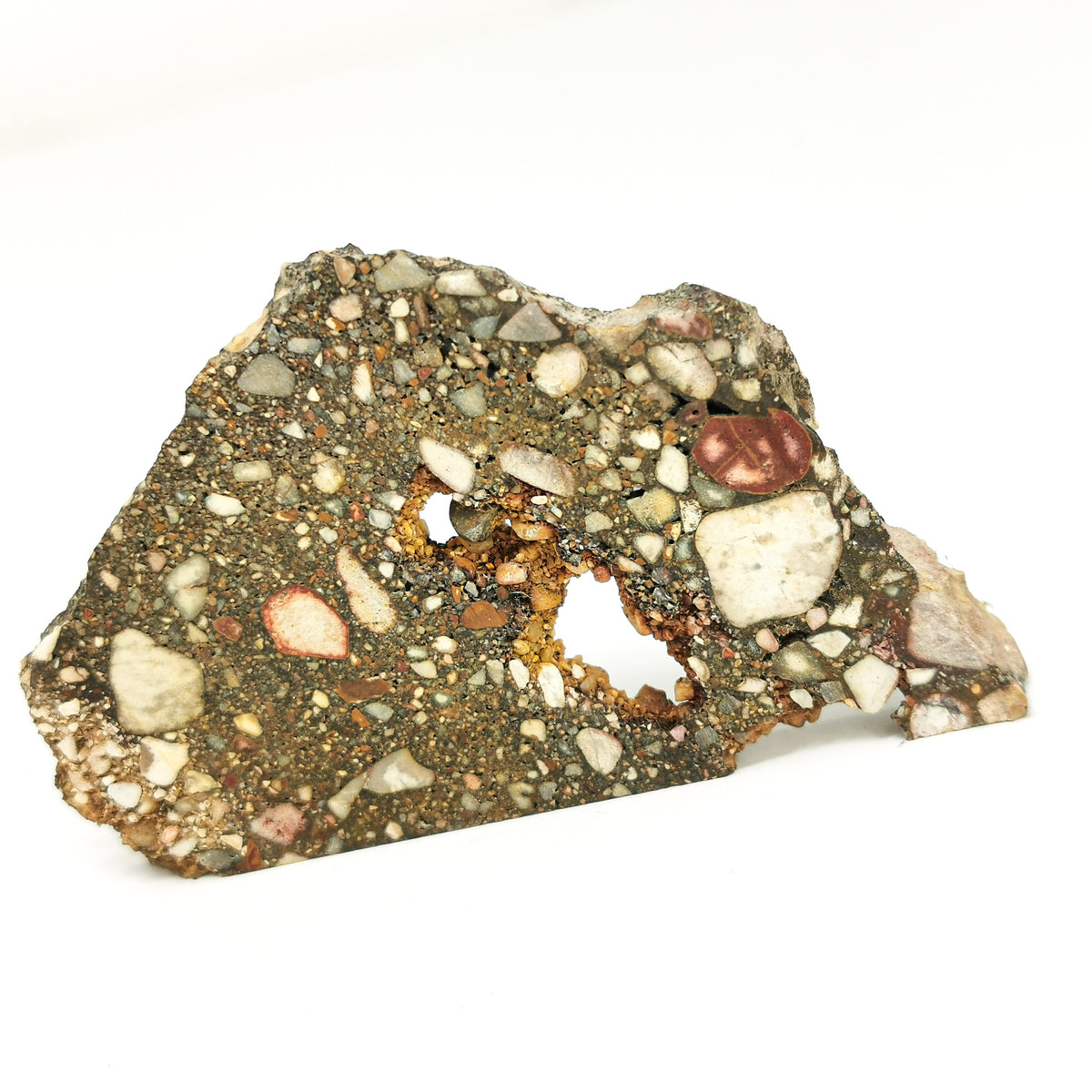 Peanut Jasper Conglomerate rough slabs.