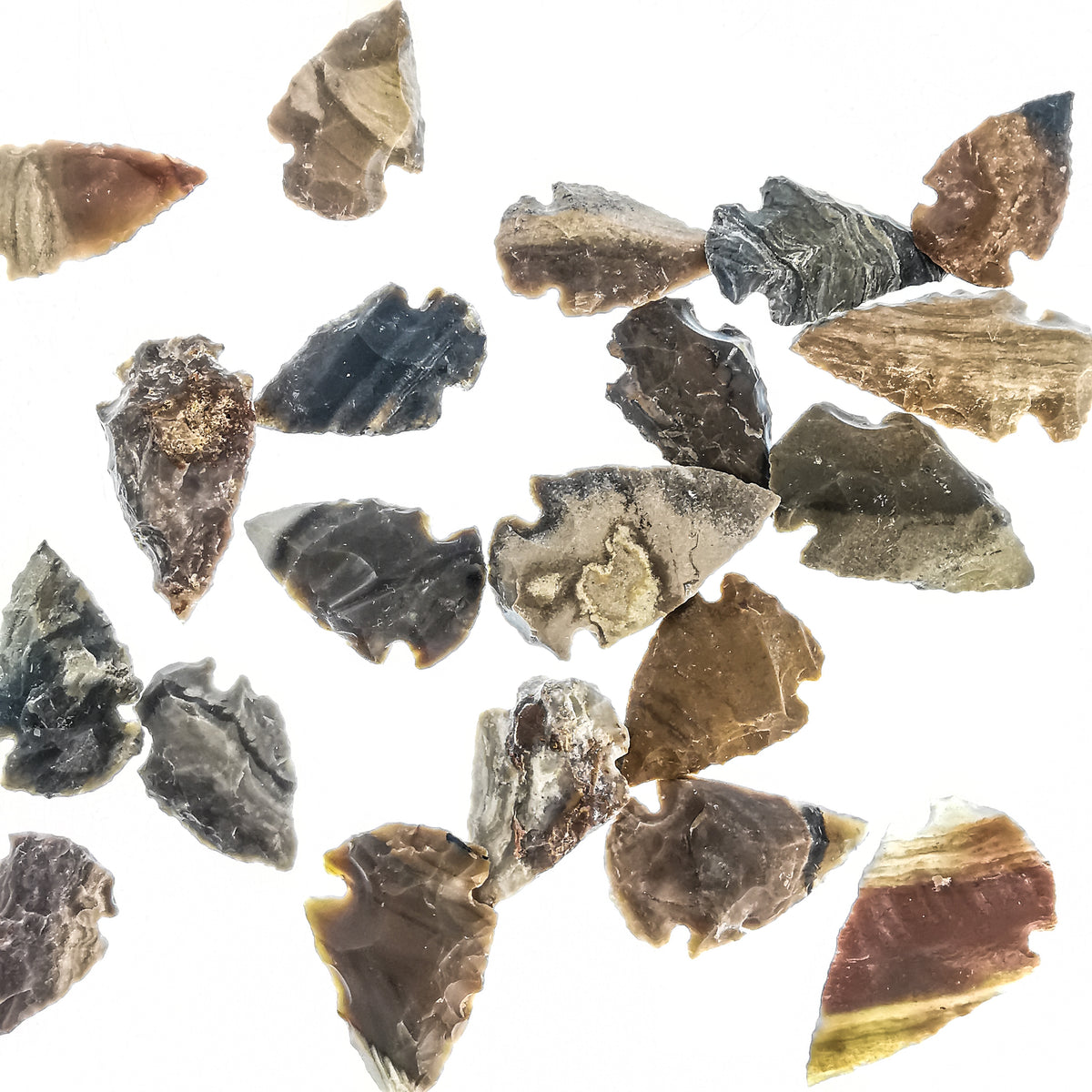 Petrified Wood arrowhead from India.