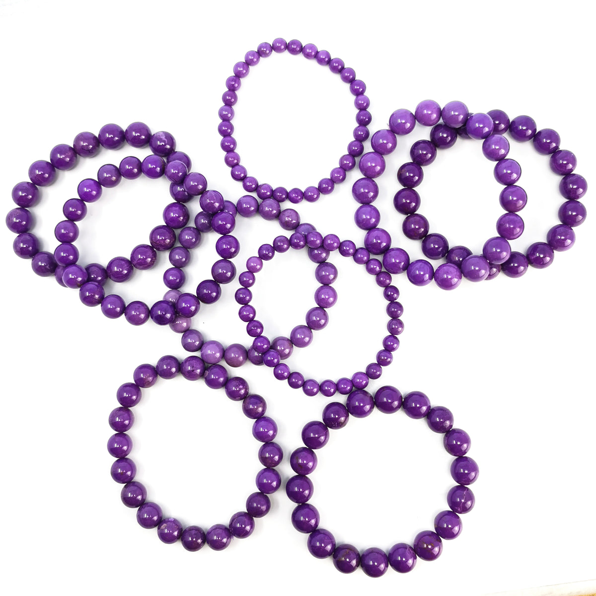 Phosphosiderite bead bracelet – group of bracelets
