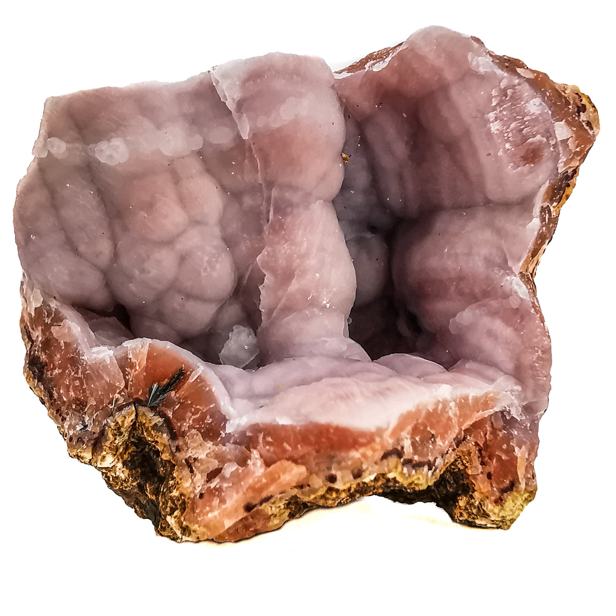 Pink Amethyst Chunk specimen, a variety of quartz, from Tarazout, Sidi Rahal, Morocco.