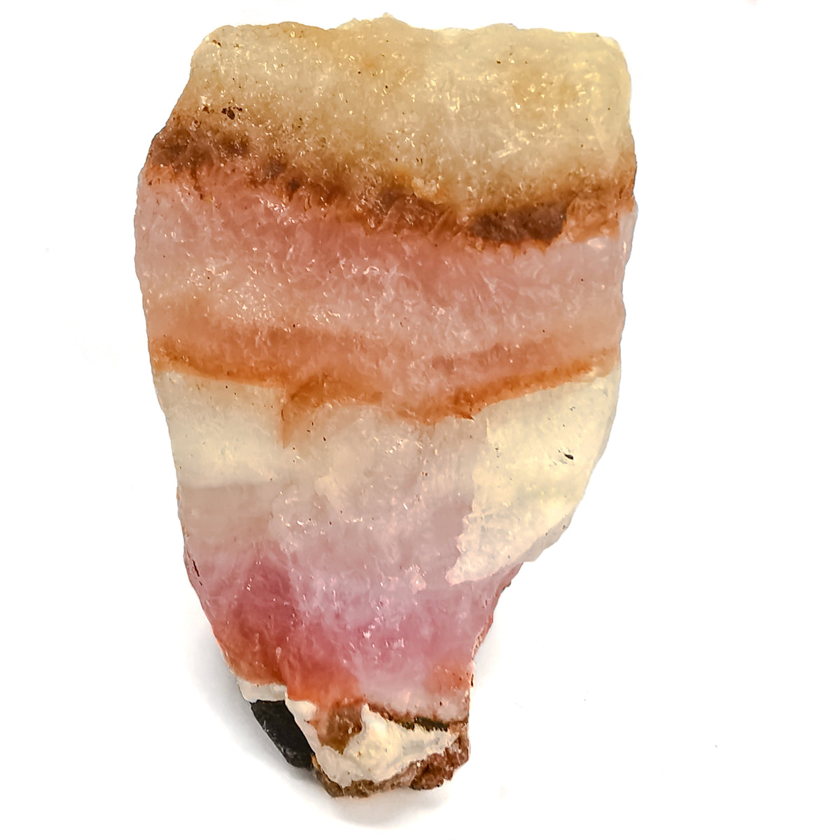 Pink calcite, Pakistan: single banded piece
