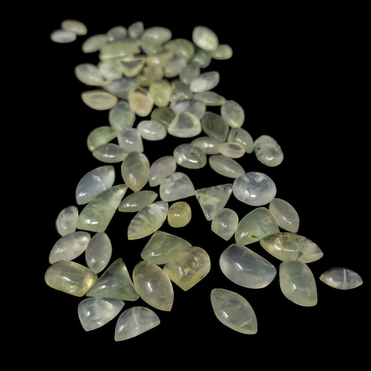 Prehnite cabochon from South Africa.