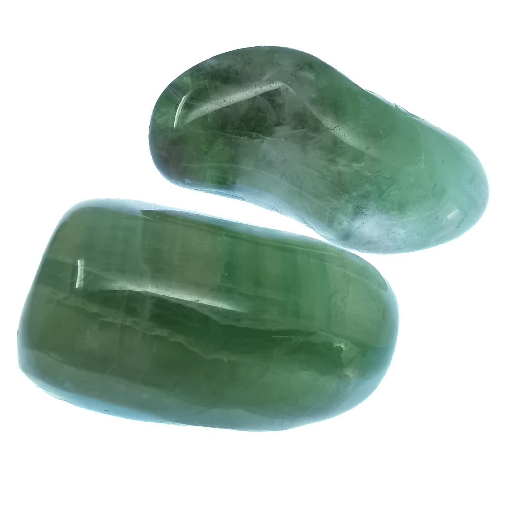 Rainbow Fluorite (Lrg) tumble, calcium fluoride, from China.