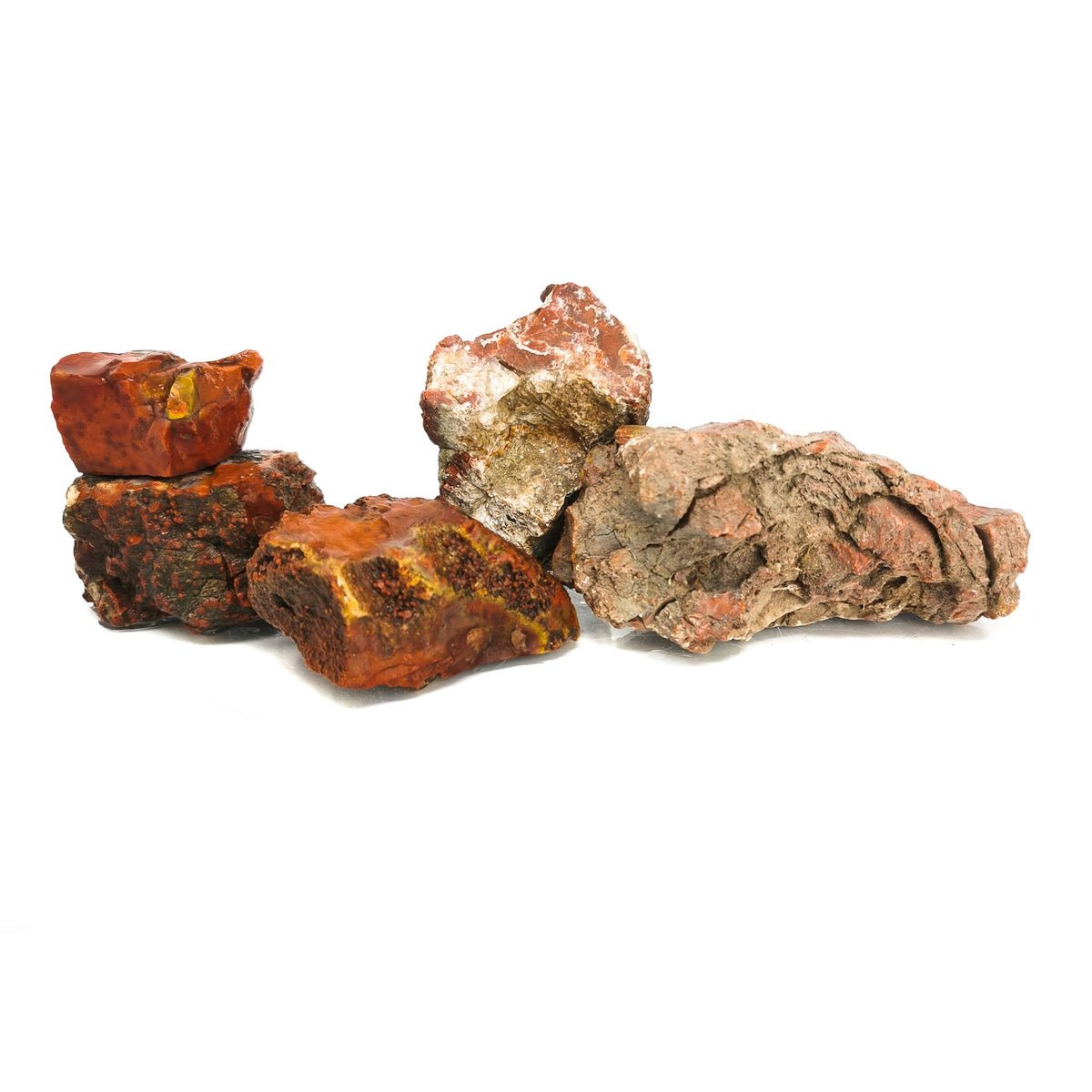 Red Agate rough, a variety of chalcedony, from Utah, USA.