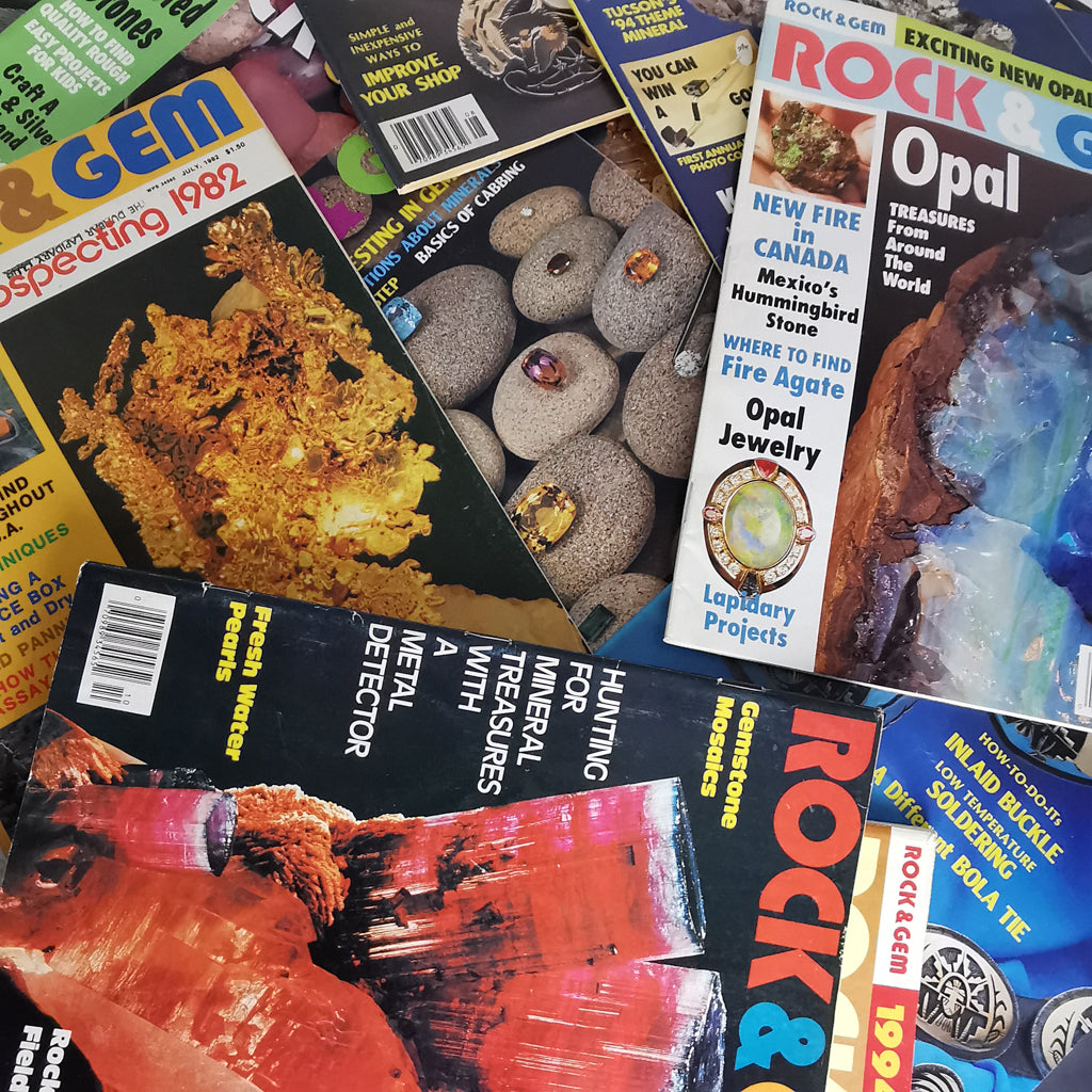 ROCK & GEM: Magazine, made of paper.