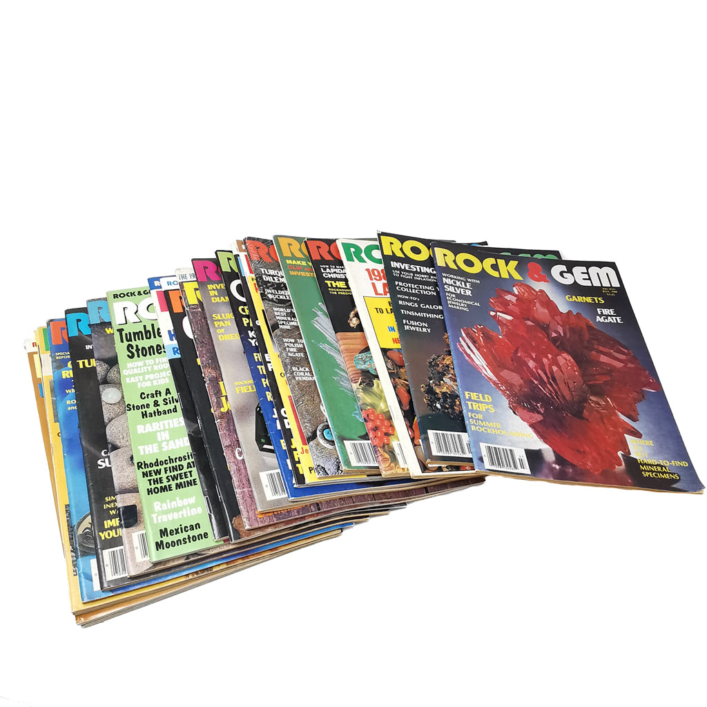 ROCK & GEM: Magazine, made of paper.