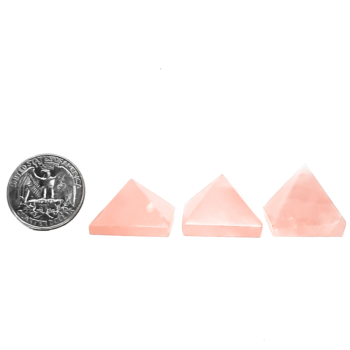 Rose Quartz pyramid from Brazil.
