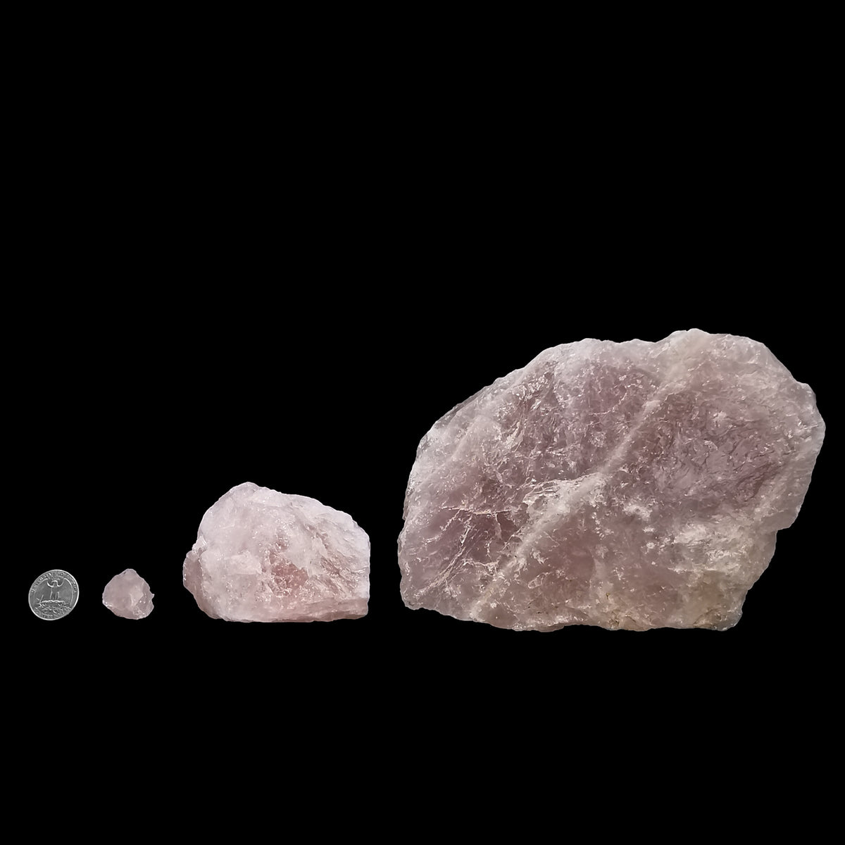 Rose Quartz rough.