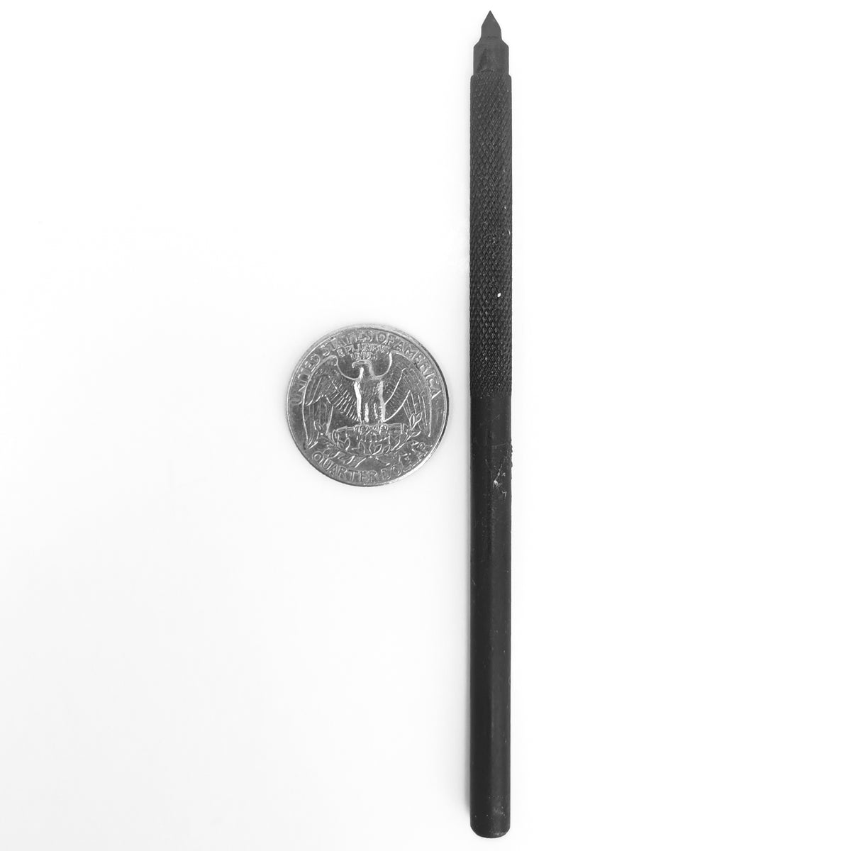 Scribe Black smithing tool, made of metal with a carbide tip.
