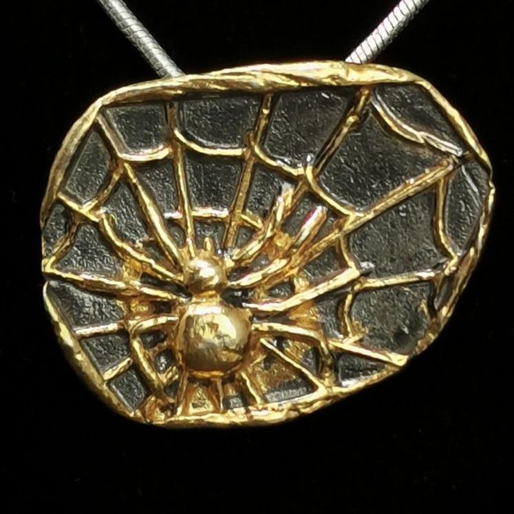 Spider On Web pendant.