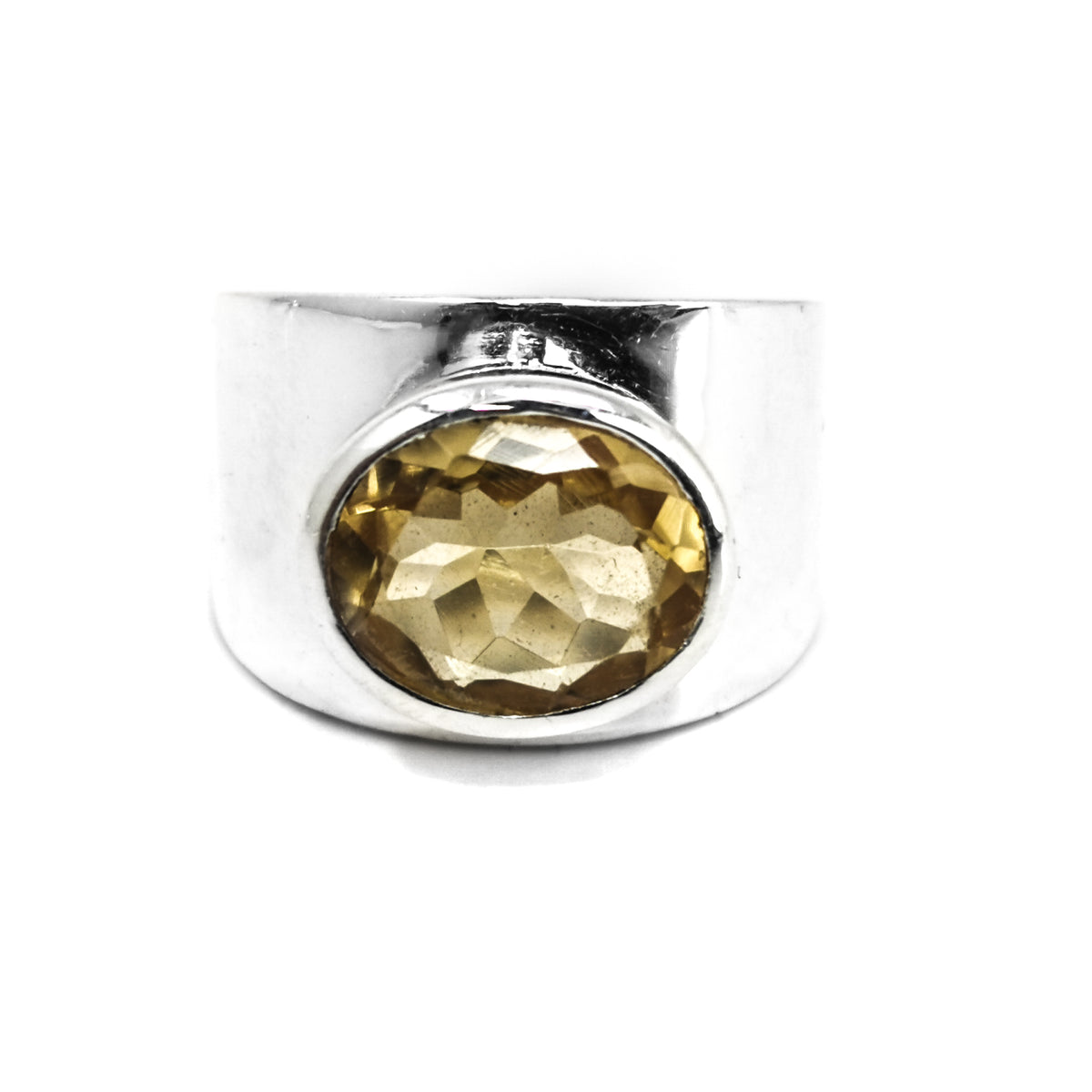 Sterling Silver Wide Shank ring.