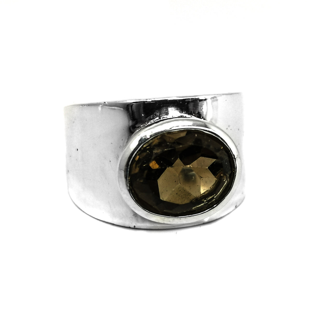 Sterling Silver Wide Shank ring.