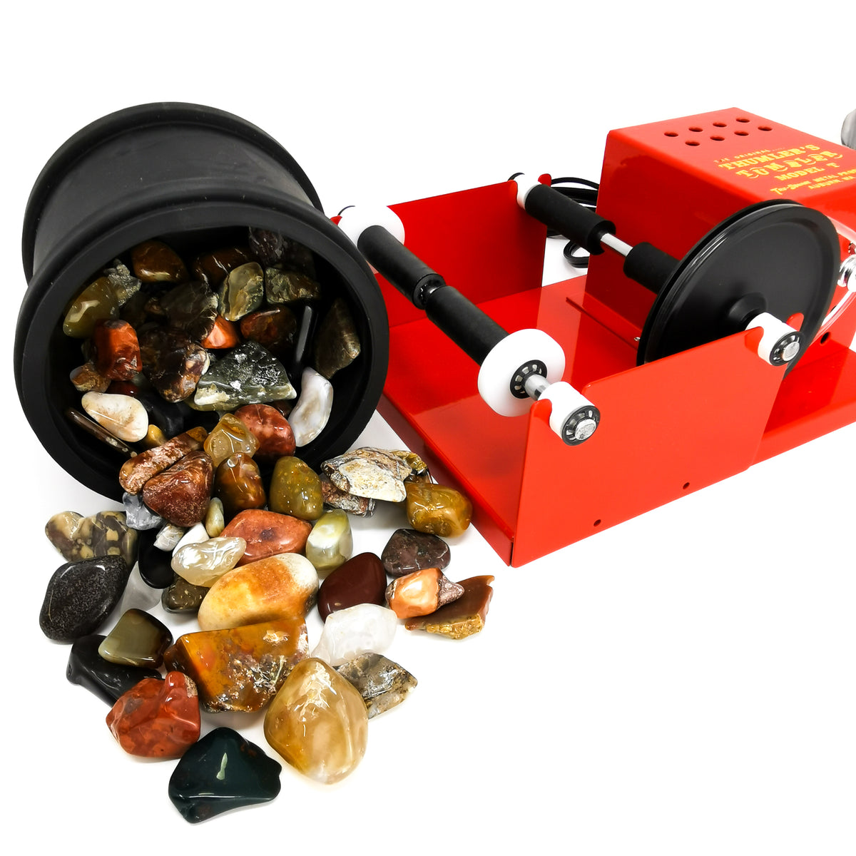 Thumler Model T rock tumbler.