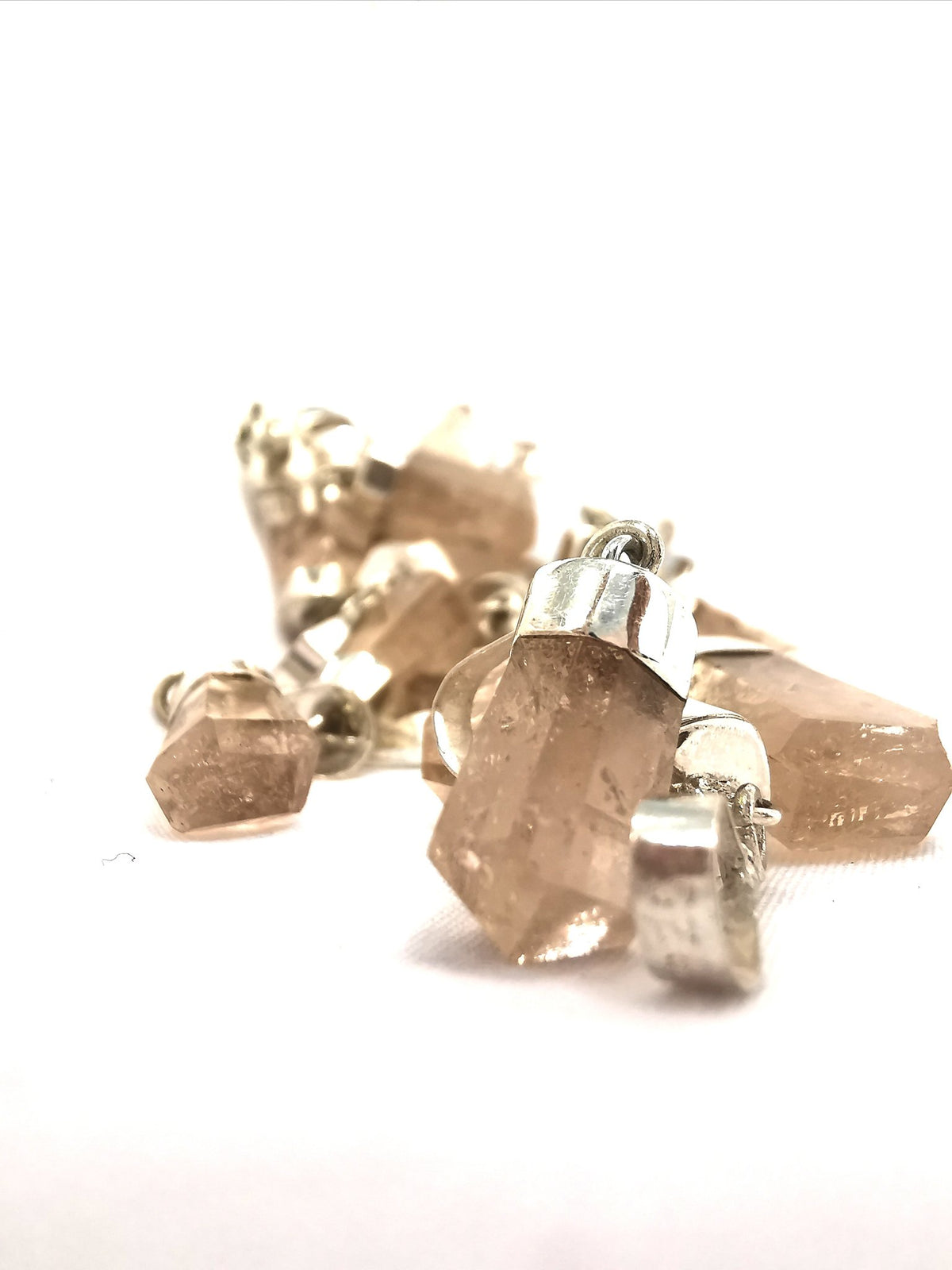 Topaz pendant in sterling silver with Champagne Topaz.