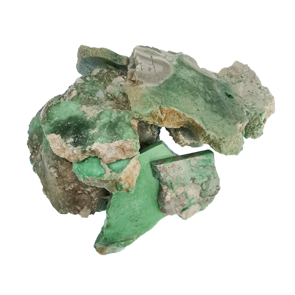 Variscite rough from Clay Canyon, Utah, USA – group of pieces