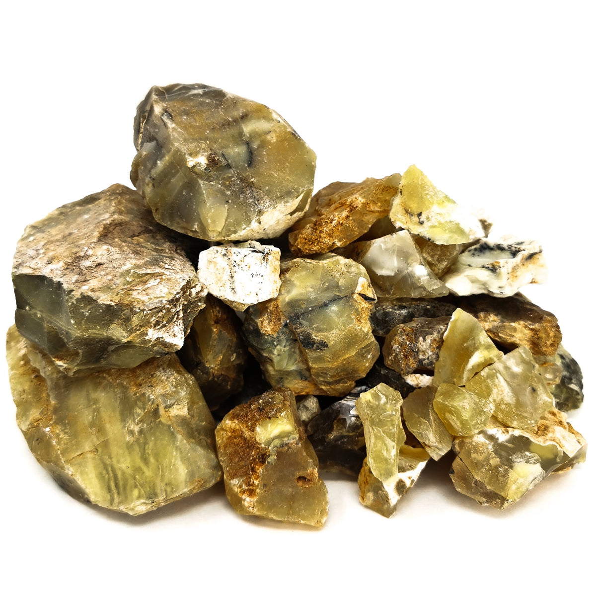 Yellow Opal rough, hydrated silica, from Kigoma Region, Tanzania.