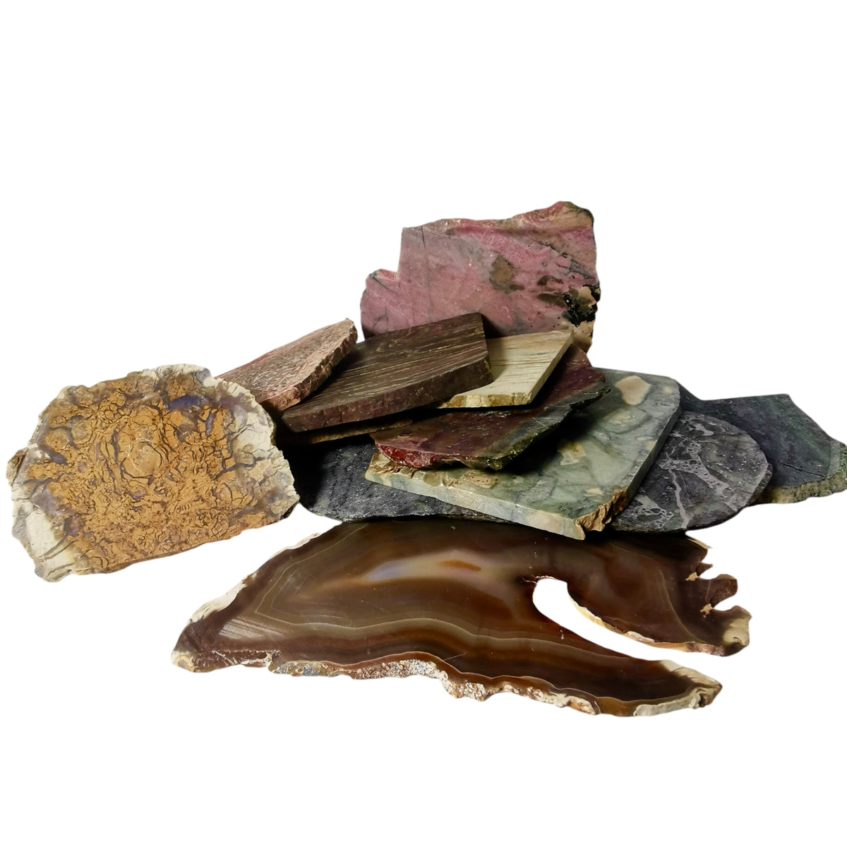 Assorted lapidary slab, agate and jasper, photo 5 of 10