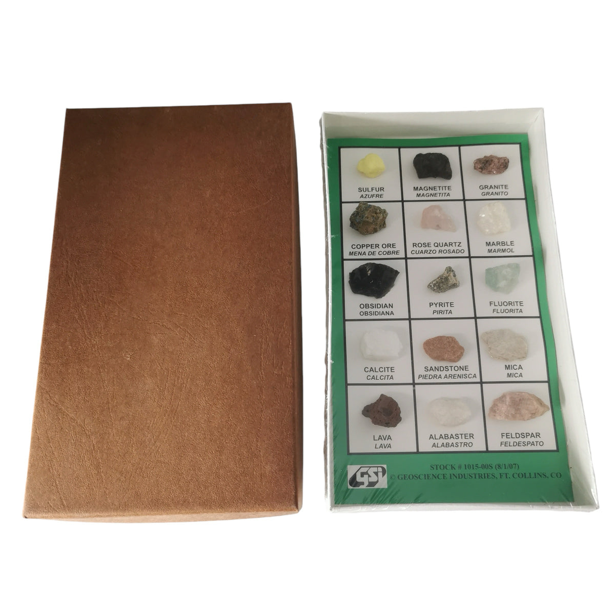 15 Piece mineral set.