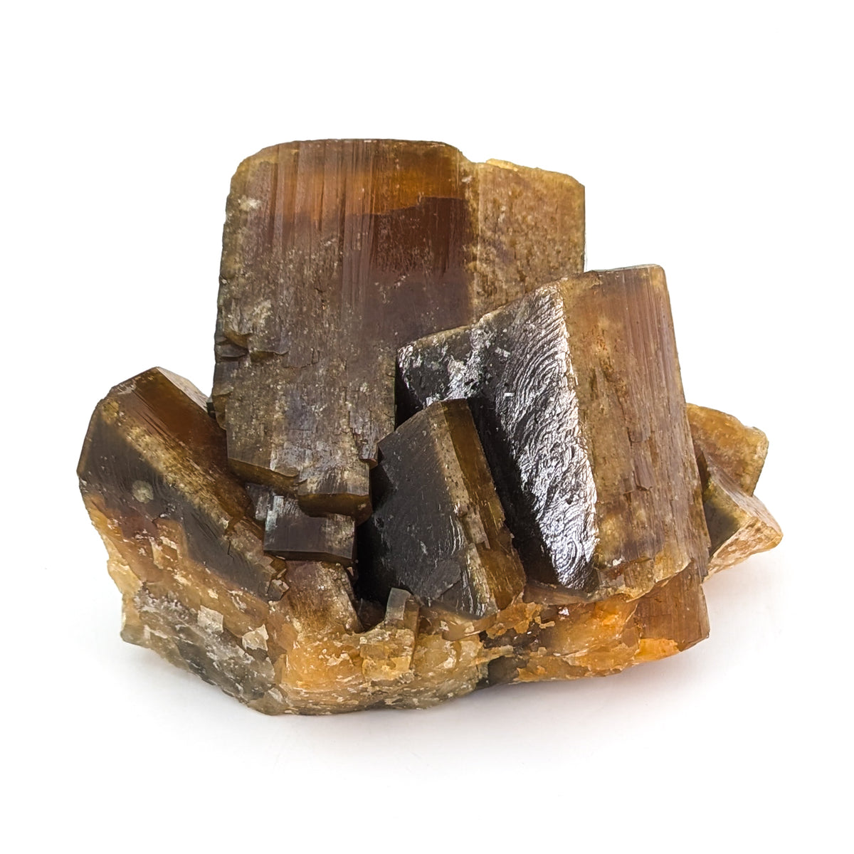 Golden Barite specimen, barium sulfate, from Xinyang Mine, Xinyang, Henan Province, China.