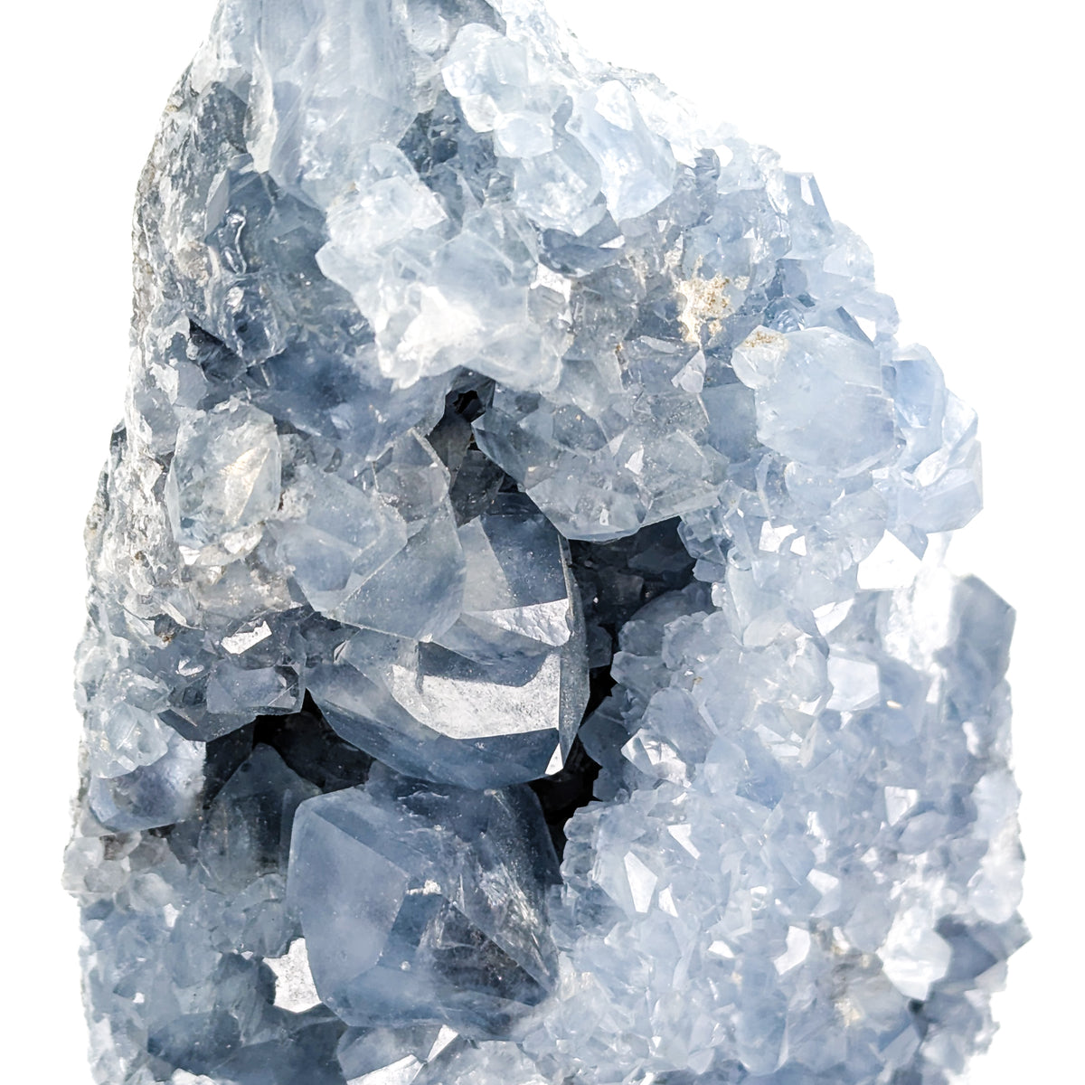 Blue Celestite specimen from Sakoany Deposit, Boeny Region, Madagascar.