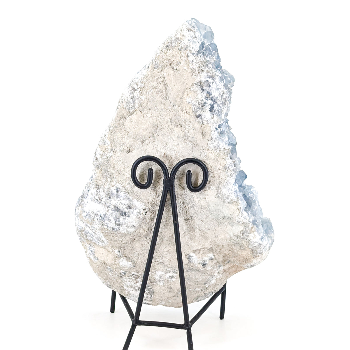 Blue Celestite specimen from Sakoany Deposit, Boeny Region, Madagascar.