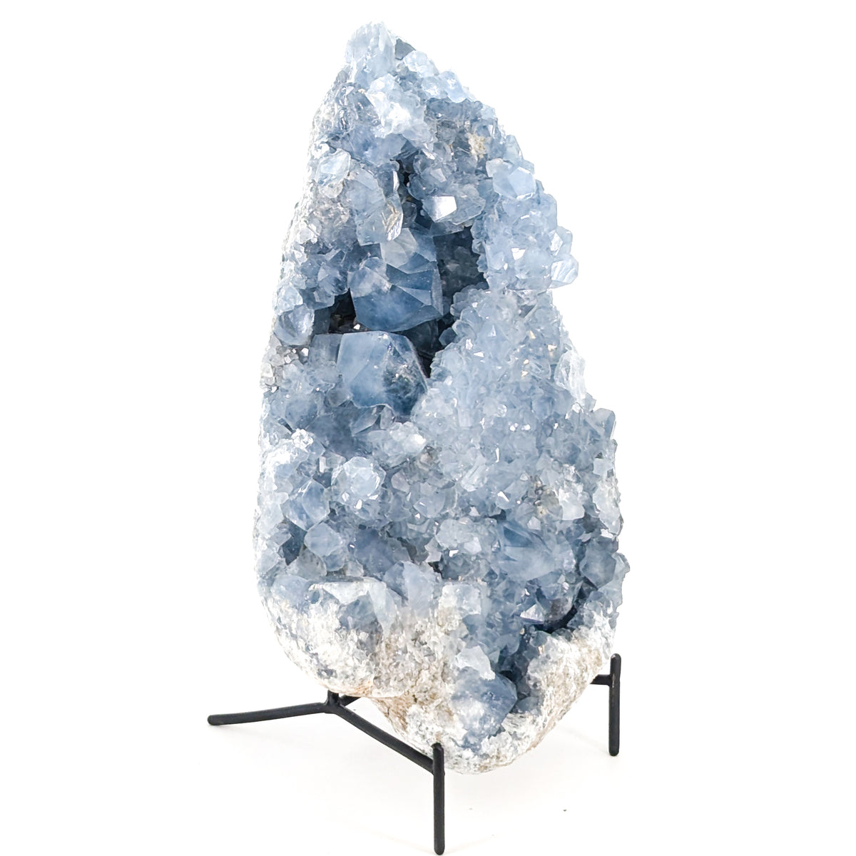 Blue Celestite specimen from Sakoany Deposit, Boeny Region, Madagascar.
