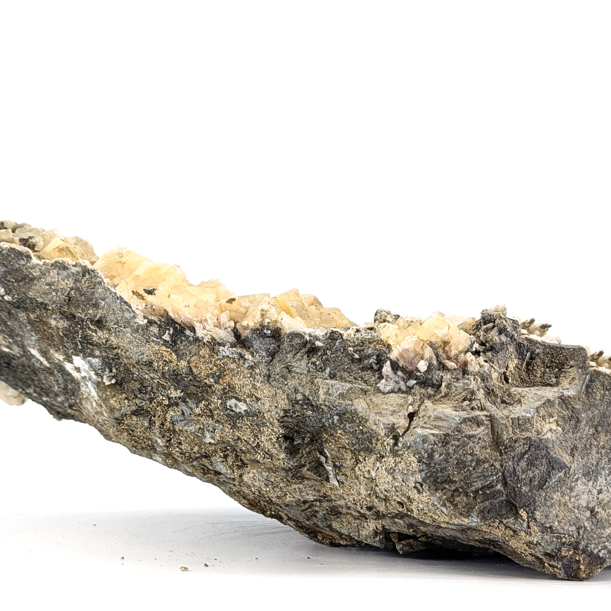 Fluorite with Barite specimen, most likely from Aouli, near Mibladen, Midelt, Morocco.