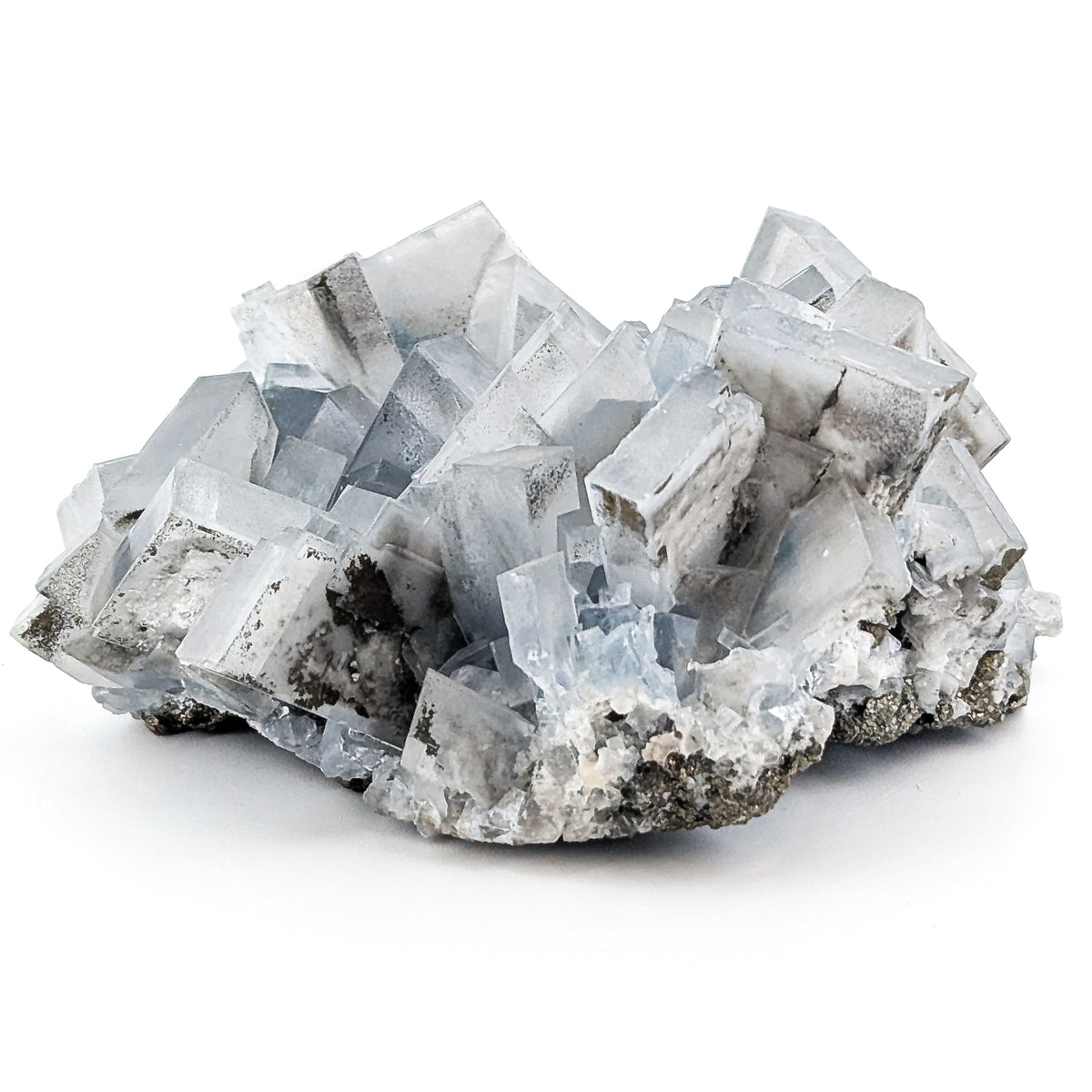 Cavnic Blue Barite specimen, barium sulfate, from Cavnic Mine, Cavnic, Maramureș County, Romania.