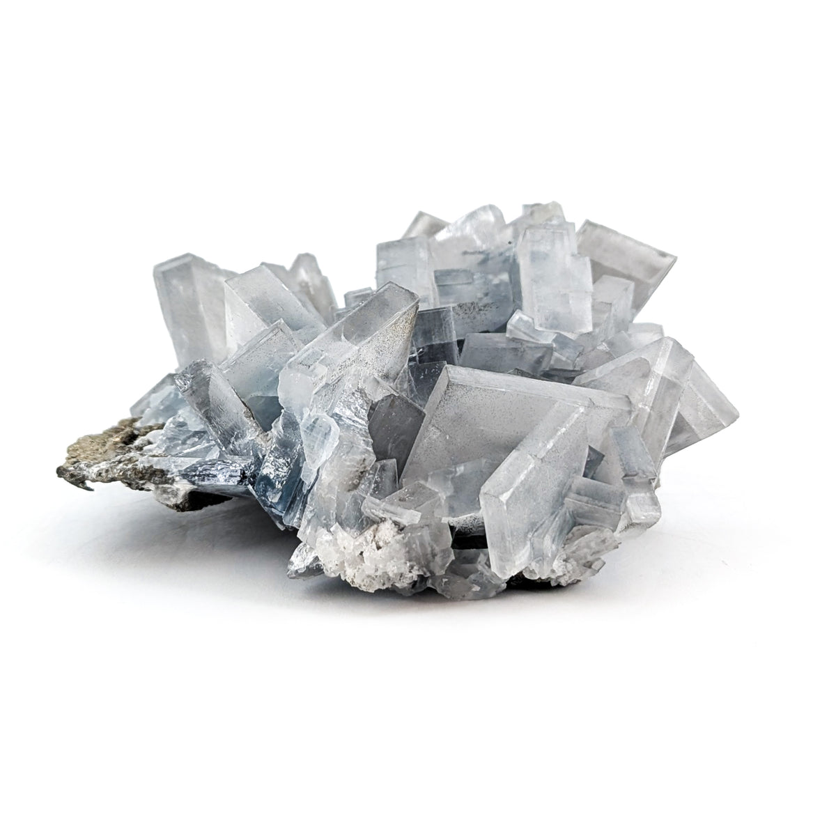 Cavnic Blue Barite specimen, barium sulfate, from Cavnic Mine, Cavnic, Maramureș County, Romania.