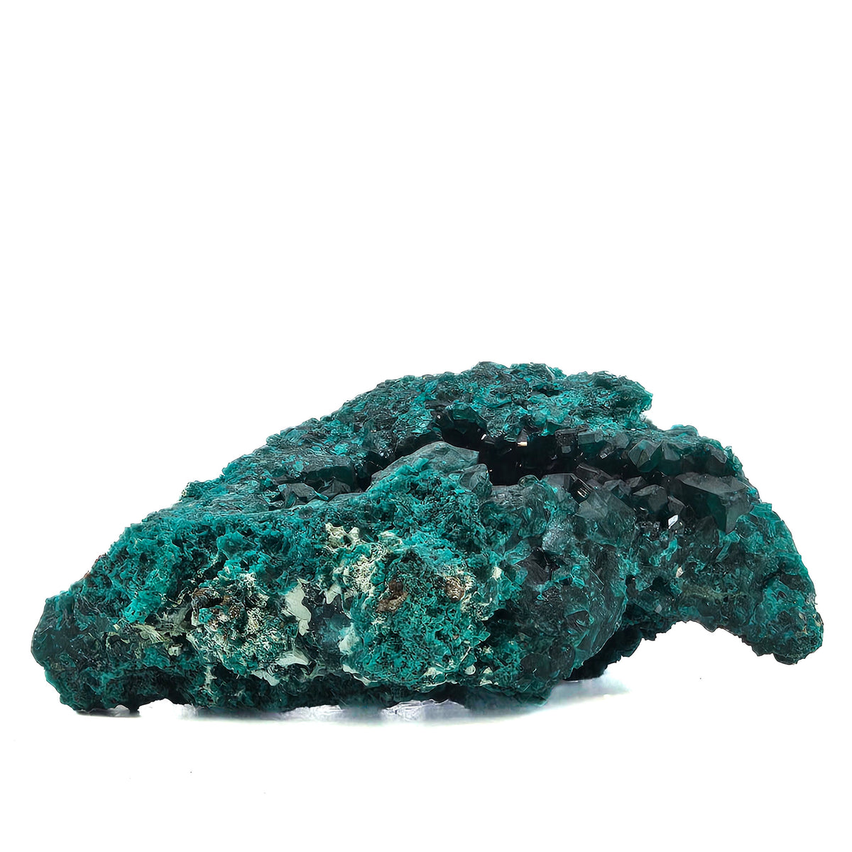 Dioptase mineral specimen.