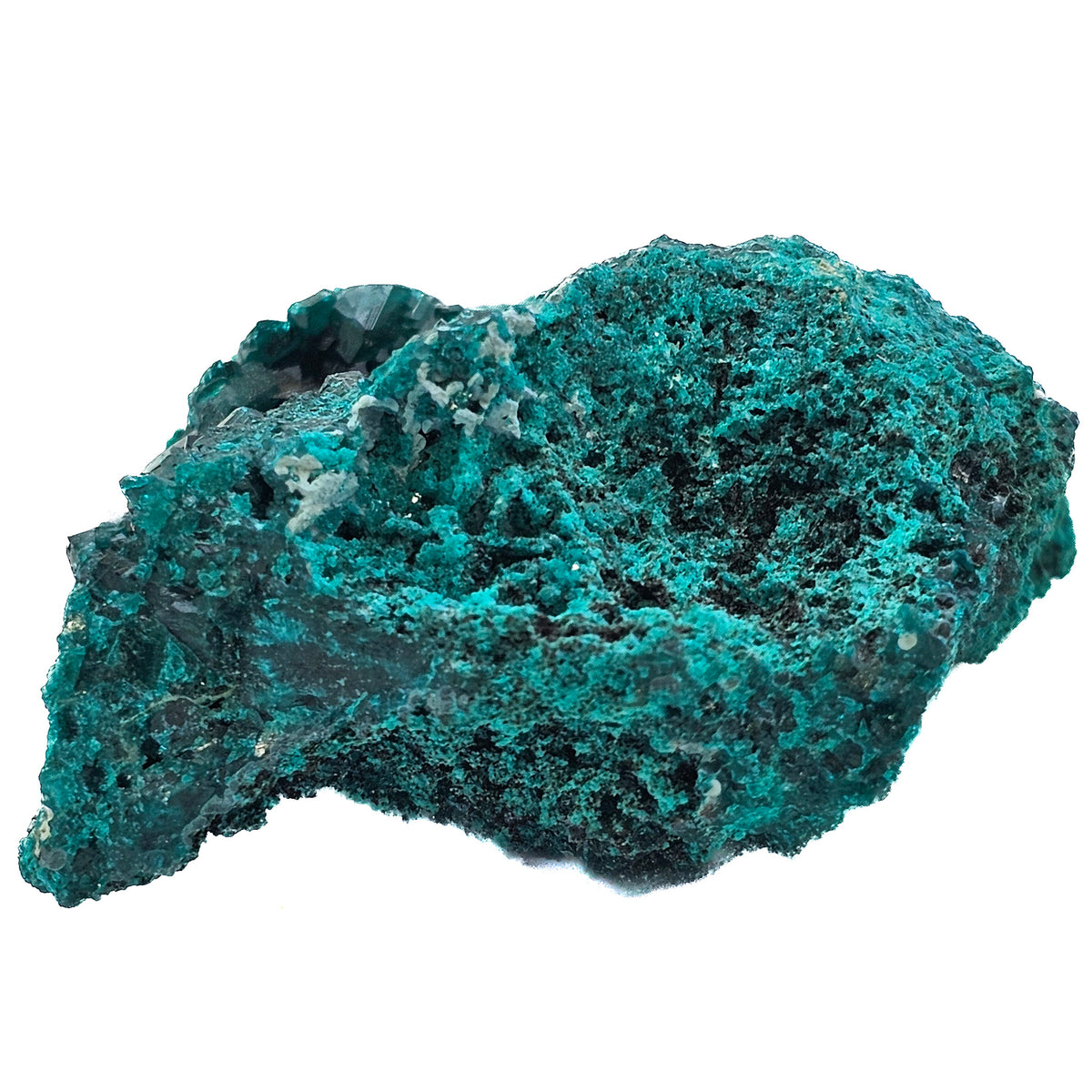 Dioptase mineral specimen.