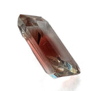 Oregon sunstone faceted emerald cut gemstone, 0.83ct, from Plush, Oregon, view 7 of 10