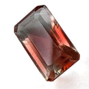 Oregon sunstone faceted emerald cut gemstone, 0.83ct, from Plush, Oregon, view 1 of 10