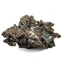 Native Silver with Acanthite and Calcite - Specimen