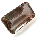 Oregon sunstone faceted emerald cut gemstone, 2.95ct, from Plush, Oregon, view 1 of 10