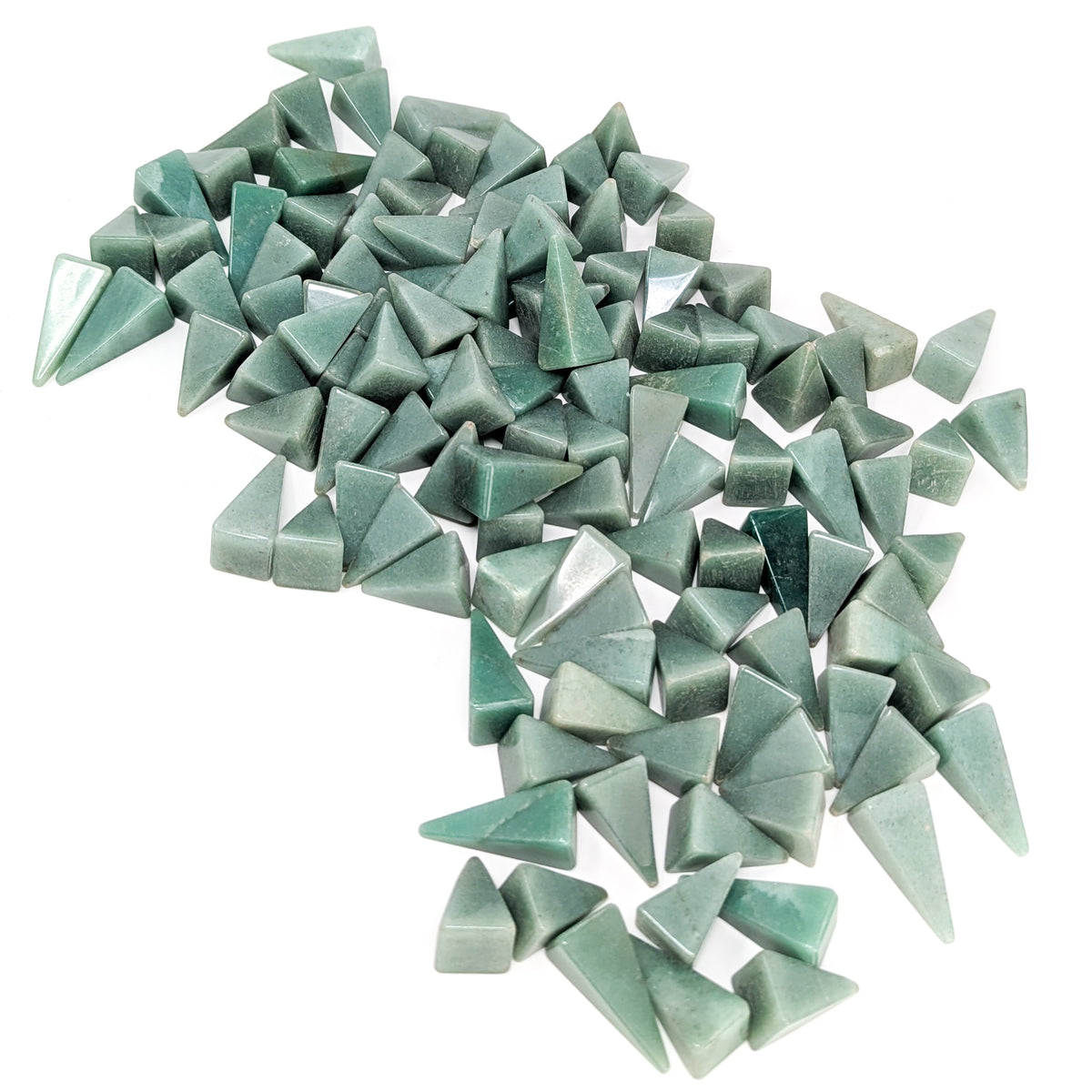 Aventurine mini pyramid from Brazil – pile of many pyramids