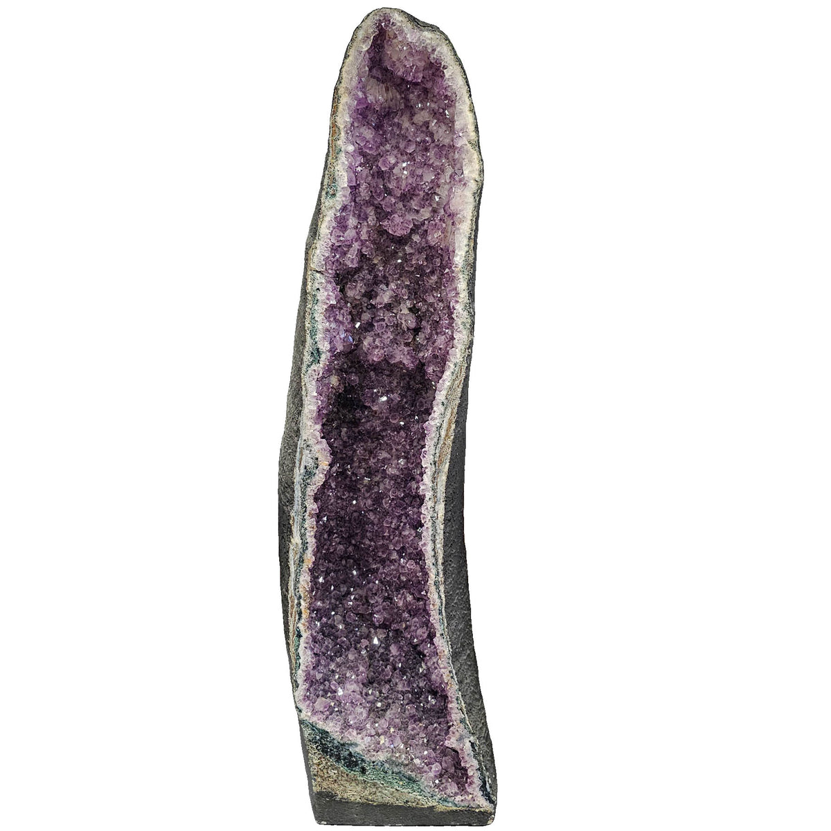 Amethyst cathedral geode statement specimen, a variety of quartz, from Rio Grande do Sul, Brazil.
