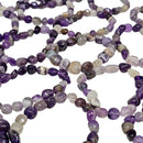 Amethyst - Tumbled Bead Bracelet - Brazil - Crown and Third Eye Chakra