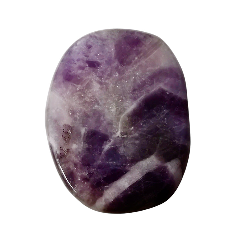 Chevron Amethyst Flat - Tumble