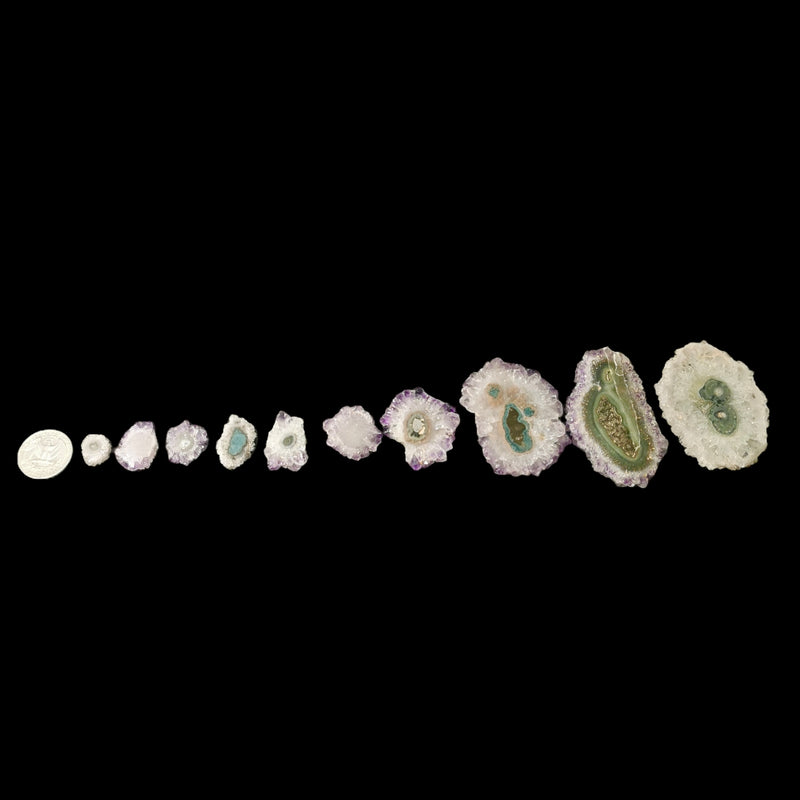 Amethyst Stalactite Slices - Mineral