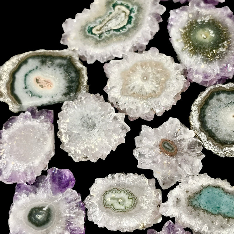 Amethyst Stalactite Slices - Mineral