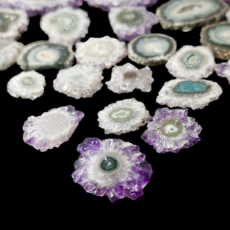 Amethyst Stalactite Slices - Mineral