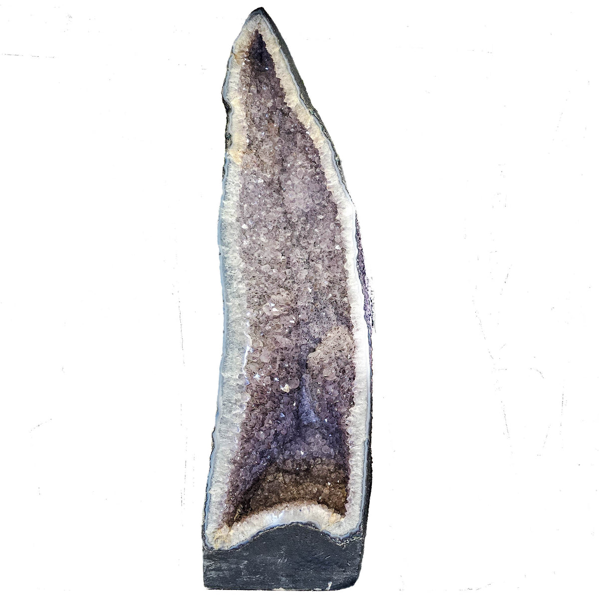 Amethyst cathedral geode statement specimen, a variety of quartz, from Rio Grande do Sul, Brazil.